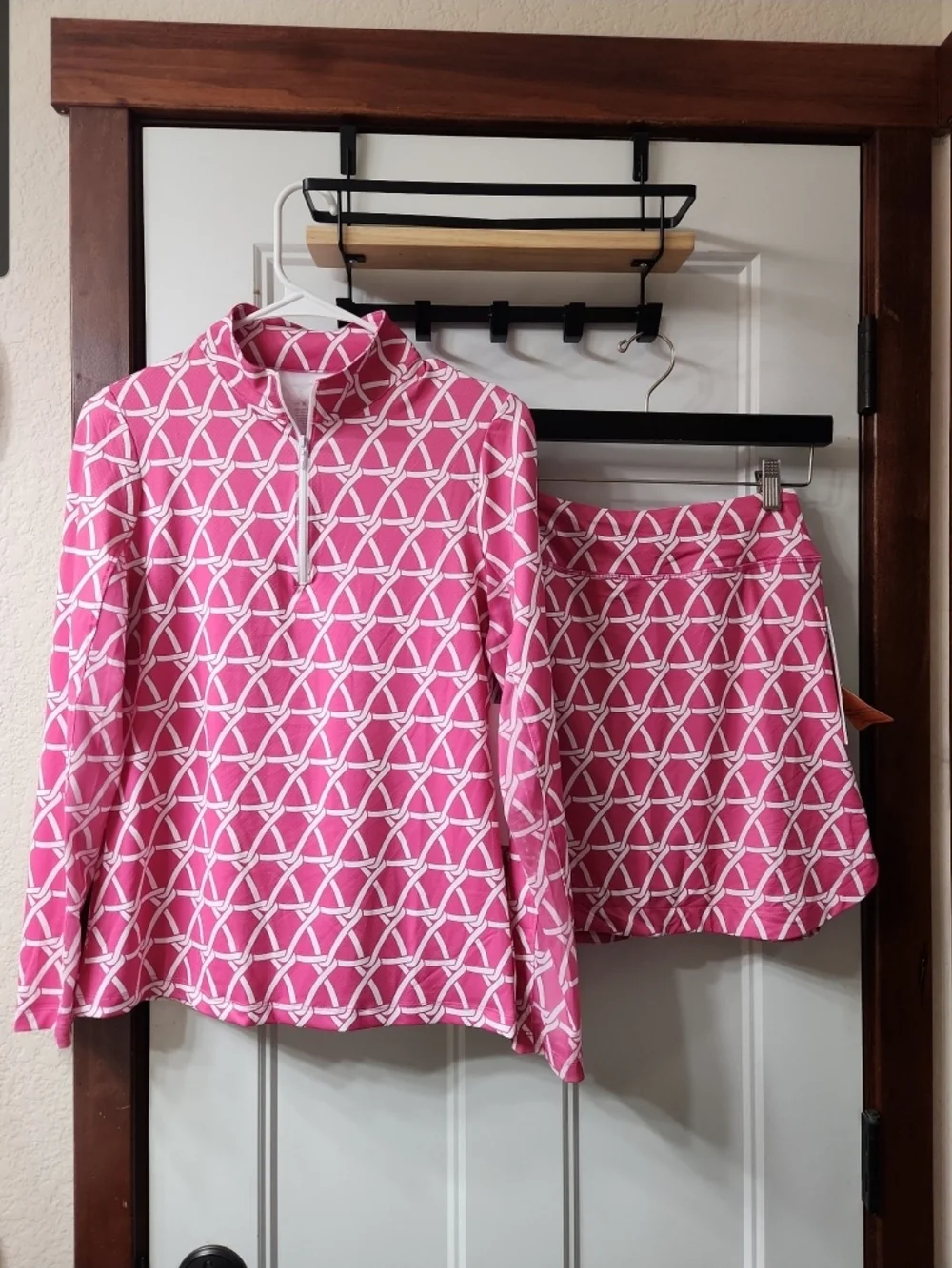 Gottex Pink Tie Matching Skort Set